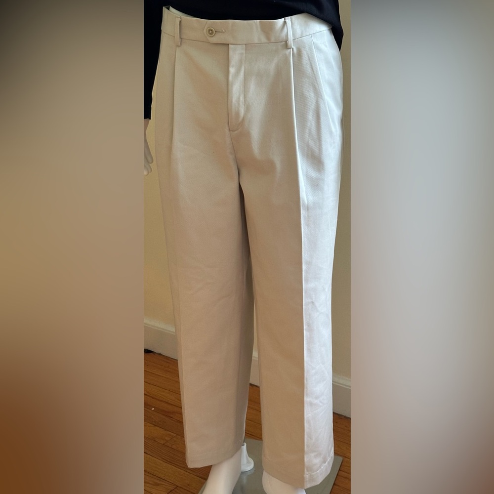 Croft & Barrow Khaki Stone  Dress Pants SZ 36 X 29  Thick Material SZ 36